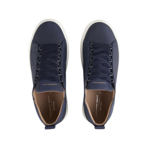 Sneakers Uomo Wembley, con tomaia in pelle e suola in gomma a contrasto